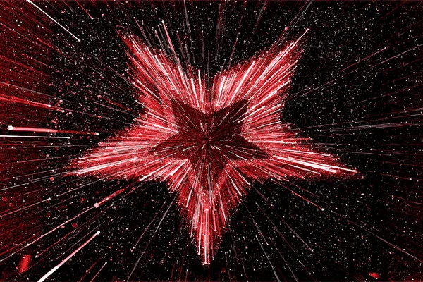 Abstract Speed Effect Star Sul Territorio Sparkle — Foto Stock