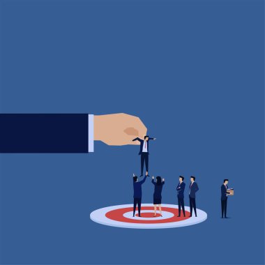 Doğru yerde doğru adam. Hedefte iş ekibi için yeni yönetici.