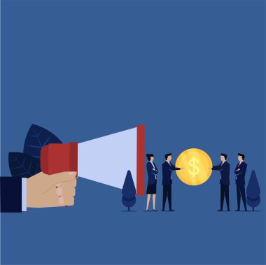 İş dünyası megafonu ve menajeri, bir arkadaşa söylemenin metaforu için ödül verdi.