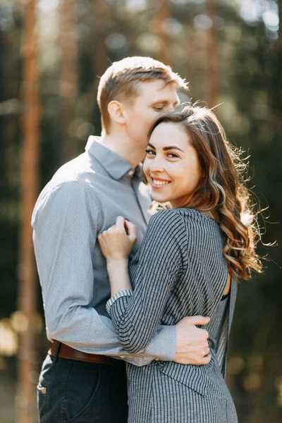 Pre Wedding Photo Shoot Forest Nature Form Walking Traveling Beauty — Stock Photo, Image