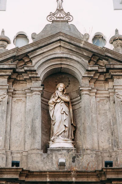 Hermosas Calles Patios Nápoles Sitios Históricos Esculturas Ciudad Los Monumentos — Foto de Stock