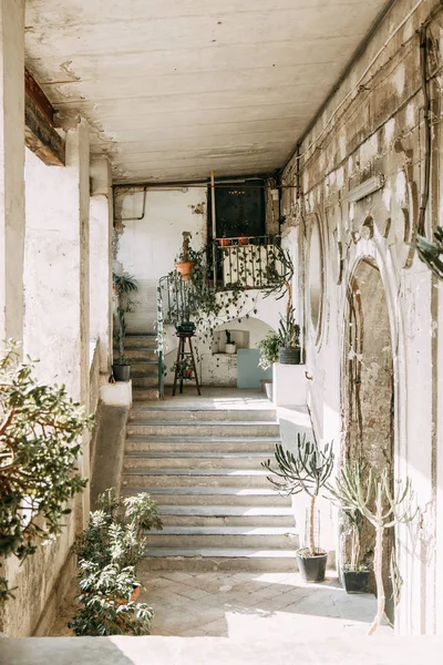 Krásné Uličky Nádvoří Neapole Historických Památek Plastiky Města Památky Architektura — Stock fotografie