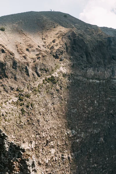 Vesuvius Vulkan Italien Toppen Berget Utsikt Över Kratern Och Det — Stockfoto