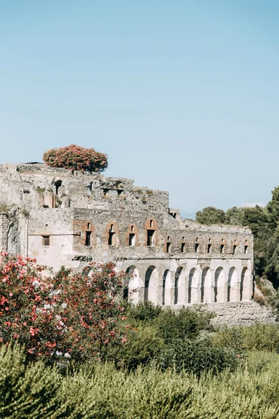 Pompei Antik Kalıntıları Yok Vezüv Talya Manzaralı Tarihi Kalıntılar Fosiller — Stok fotoğraf