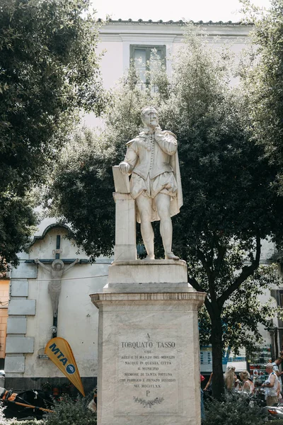 Widok Miasto Sorrento Włochy Panorama Widok Góry Noc Dzień Ulice — Zdjęcie stockowe