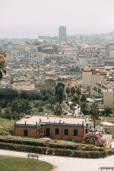 Güzel Sokaklar Napoli Tarihi Yerleri Heykeller Şehrin Avlusu Anıtlar Eski — Stok fotoğraf