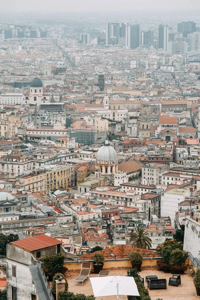 Güzel Sokaklar Napoli Tarihi Yerleri Heykeller Şehrin Avlusu Anıtlar Eski — Stok fotoğraf