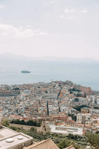 Güzel Sokaklar Napoli Tarihi Yerleri Heykeller Şehrin Avlusu Anıtlar Eski — Stok fotoğraf