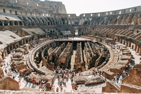 Coliseu Roma Edifícios Estilo Italiano Bela Arquitetura Edifícios Antigos Destino — Fotografia de Stock