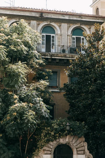 Architektura Říma Italském Stylu Štuku Památky Starého Města Turistická Místa — Stock fotografie