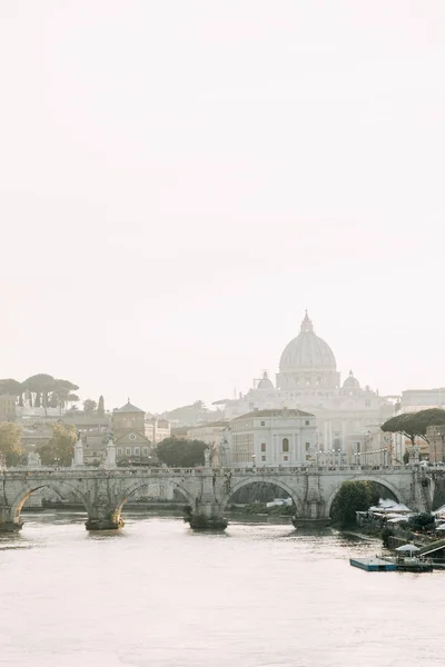 Arkitekturen Rom Och Den Italienska Stilen Stuckaturen Sevärdheterna Gamla Stan — Stockfoto