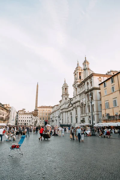 Arquitectura Roma Estilo Italiano Estuco Lugares Interés Del Casco Antiguo — Foto de Stock