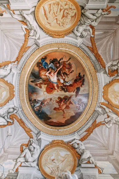 Galleria Borghese Rom Historiska Attraktion Kulturarv Målningar Och Skulpturer Stora — Stockfoto