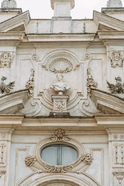 The Borghese gallery in Rome. Historical attraction, cultural heritage. Paintings and sculptures of great artists. General view and interior. Park area, with statues and fountains.