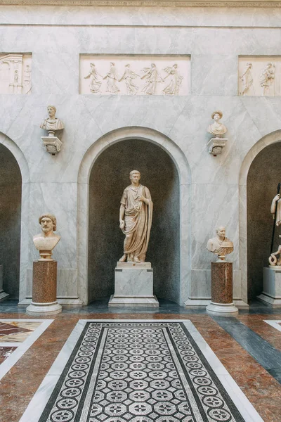 Vatikán Szent Péter Tértől Kilátás Felső Belső Ősi Építészet Római — Stock Fotó