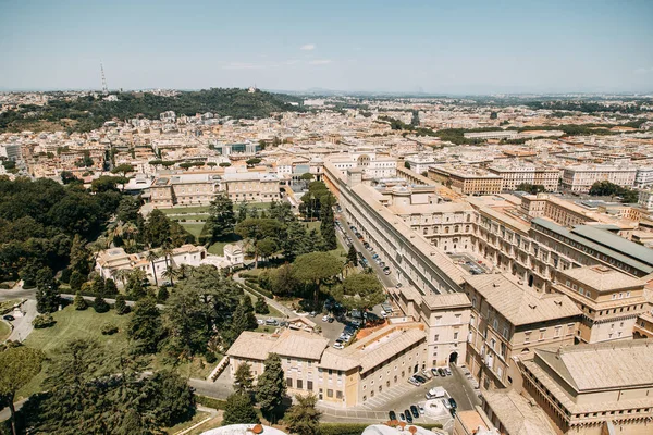 Vaticano Praça São Pedro Vista Cima Dentro Arquitetura Antiga Roma — Fotografia de Stock