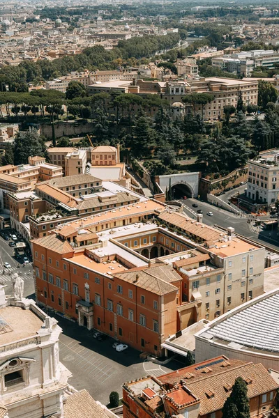 Vaticano Praça São Pedro Vista Cima Dentro Arquitetura Antiga Roma — Fotografia de Stock