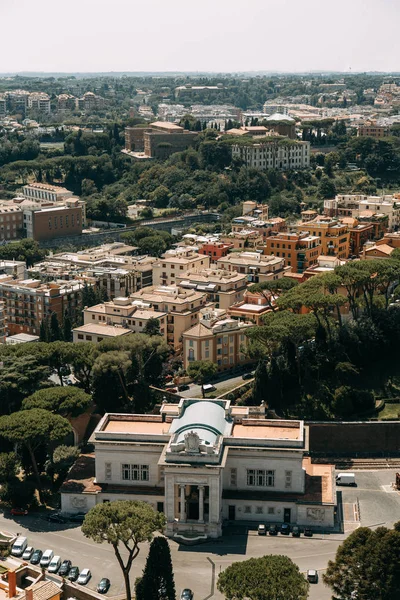 Vaticano Praça São Pedro Vista Cima Dentro Arquitetura Antiga Roma — Fotografia de Stock