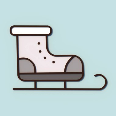 Noel ve yeni yıl resimler için belgili tanımlık tatil. 3D simgeleri ve desenler, Santa Flatley. Hediyeler ve 2019 yazıt.