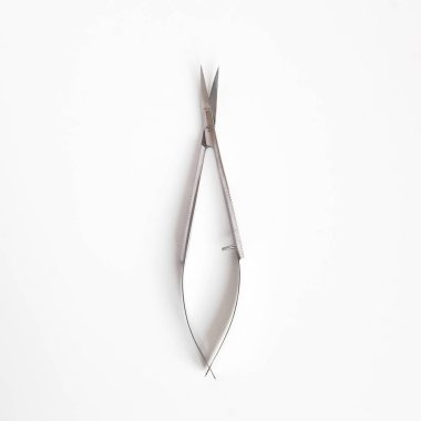 Makyaj sanatçısı ve kaş araçları. Makas, pens ve maske. Arka plan ve Flatley kesip.