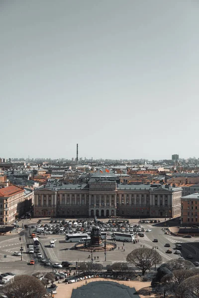 Isaac Cathedral Çatıdan Görüntüleyin Petersburg Panoraması Mimari Sokaklar — Stok fotoğraf