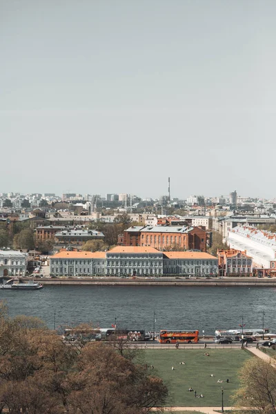 Widok Dachu Katedry Izaaka Panorama Sankt Petersburgu Architektura Ulice — Zdjęcie stockowe