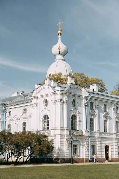 Elemente Der Architektur Historischer Gebäude Die Straßen Von Petersburg Tempel — Stockfoto