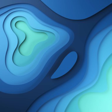 kağıt ile 3D arka plan şekilleri kesim. Düzgün şekiller çizimde.