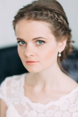 Gelin Buketi beyaz stüdyo. Avrupa tarzı güzel sanatlar düğün.