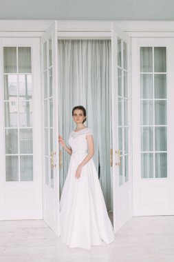 Gelin Buketi beyaz stüdyo. Avrupa tarzı güzel sanatlar düğün.