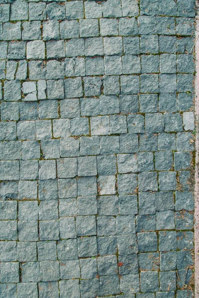 Texture Old Pavement Stones Georgia Sunlight Glare Grass Bricks — Stock Photo, Image