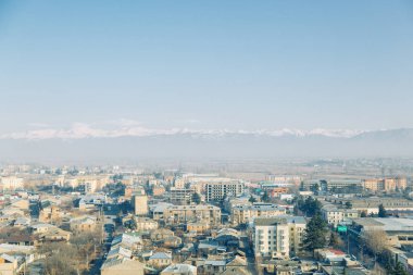 Gürcistan'daki en güzel yerlerinden manzaralar. Jvari ve Gori şafak.