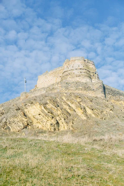 Staré Zříceniny Pevnosti Gruzii Nádoby Víno Kvevri — Stock fotografie