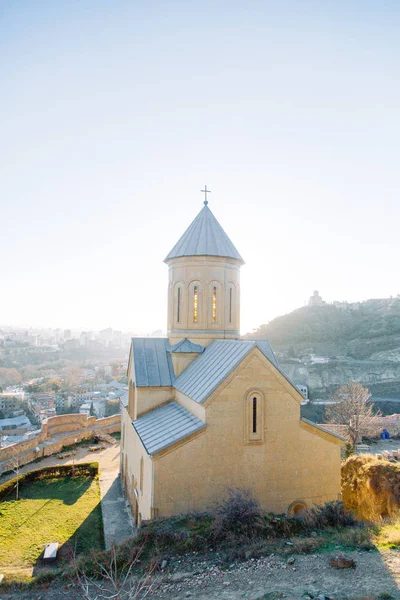 Antika Arkitekturen Kyrkor Och Kloster Georgien Historiska Platser Och Attraktioner — Stockfoto