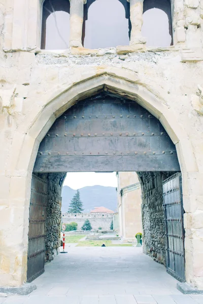 Ancient architecture of churches and monasteries in Georgia. Historical places and attractions.