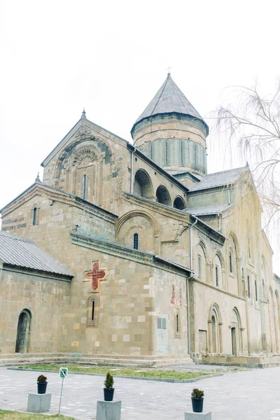 수도원 조지아에서의 술입니다 역사적인 — 스톡 사진