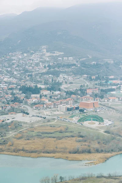 Панорамы Самых Красивых Мест Грузии Джвари Гори Рассвете — стоковое фото