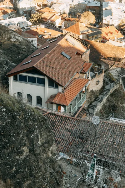 Panoramas Sighnaghi Tbilisi Relance Bela Cidade Amanhecer — Fotografia de Stock