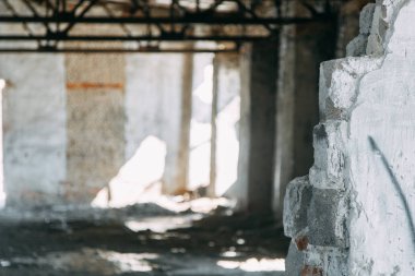 Tasarım için arka plan. Eski tahrip fabrika Blur. 