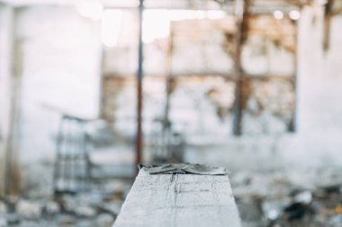 Tasarım için arka plan. Eski tahrip fabrika Blur. 