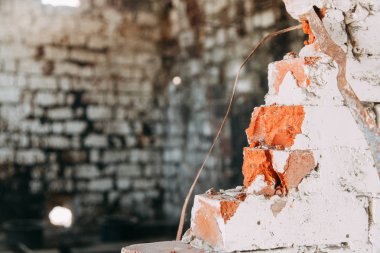 Tasarım için arka plan. Eski tahrip fabrika Blur. 