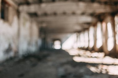 Tasarım için arka plan. Eski tahrip fabrika Blur. 