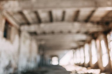 Tasarım için arka plan. Eski tahrip fabrika Blur. 