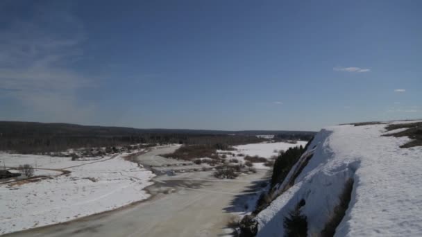 Vue Panoramique Montagne Rivière Nature Russie Oural — Video