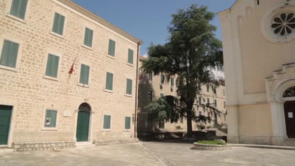 Panoramic Views Herceg Novi Montenegro Sights Streets Old Town — Stock Video