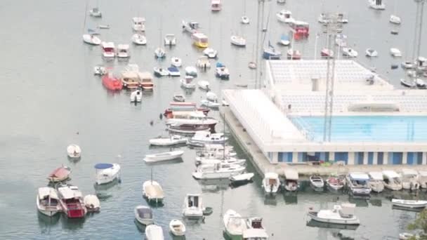 Vista Panorâmica Herceg Novi Montenegro Visões Ruas Cidade Velha — Vídeo de Stock