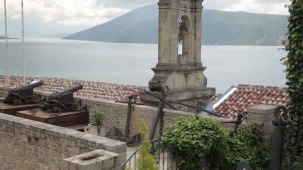 Vues Panoramiques Herceg Novi Monténégro Visites Rues Vieille Ville — Video