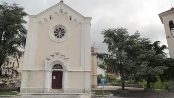 Vistas Panorámicas Herceg Novi Montenegro Lugares Interés Calles Del Casco — Vídeos de Stock