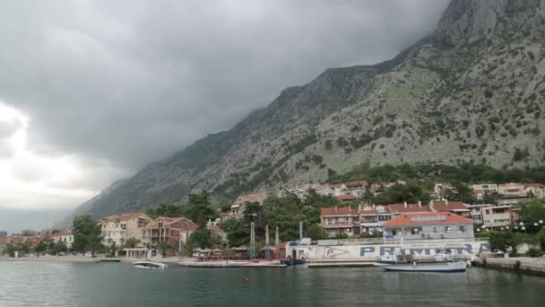 Příroda Ulice Starého Města Kotor Zajímavosti Turistické Trasy Černé Hoře — Stock video