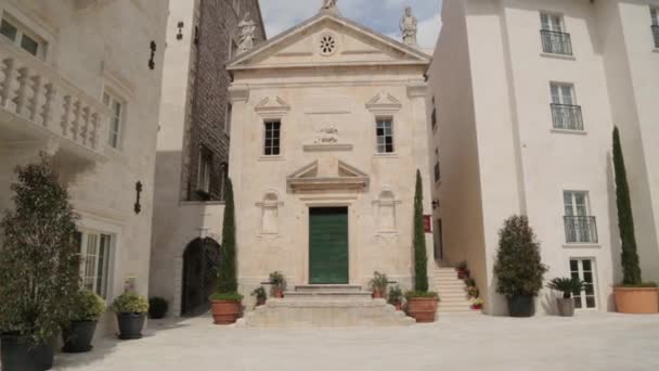 Atmospheric Streets Old Town Kotor Sights Tourist Places Montenegro — Stock Video